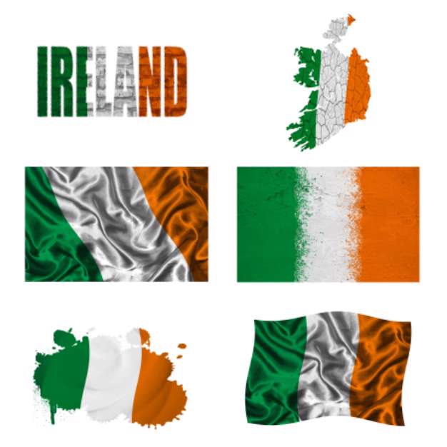 Irish flag collage