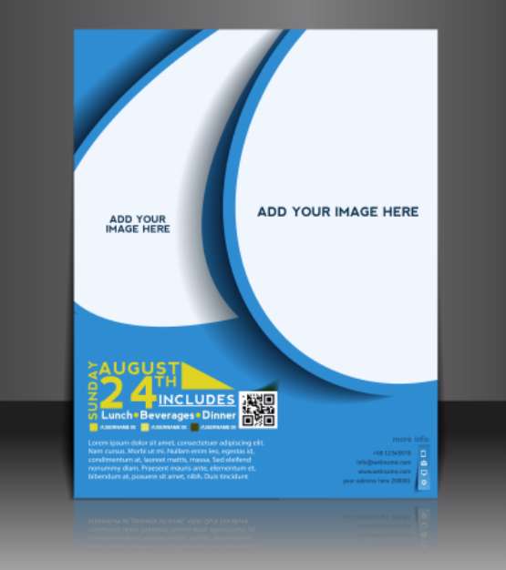 Vector business brochure, flyer, magazine cover