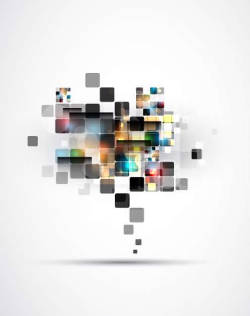 abstract structure circuit computer cube technology business bac