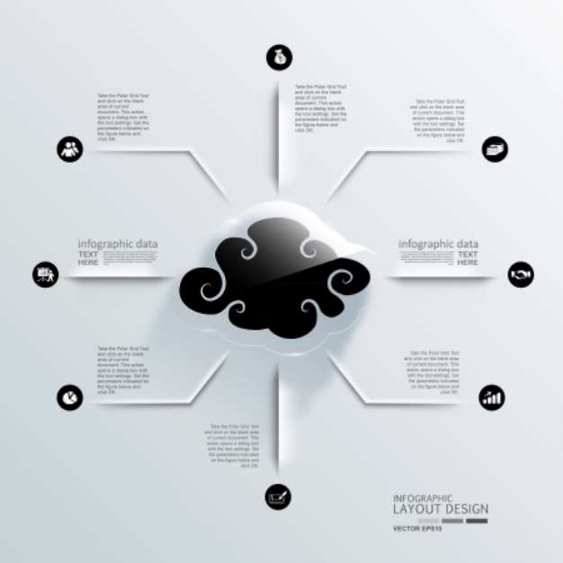 Cloud computing for infographic