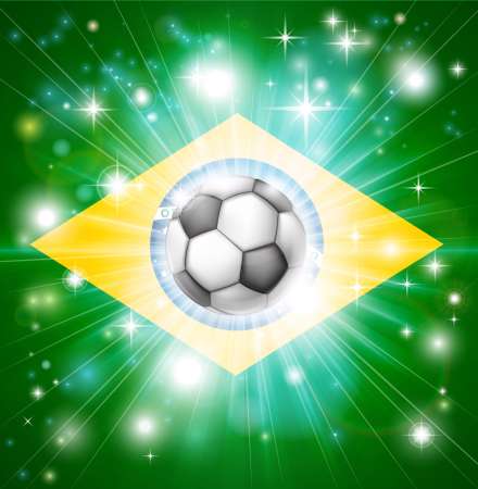 Brazil soccer flag