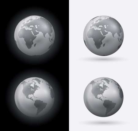 Silver World Sphere