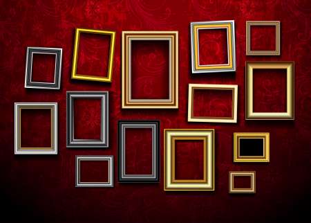 Picture frame vector. Photo art gallery.Picture frame vector. Ph