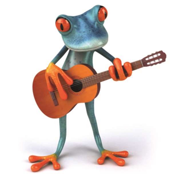 Blue frog