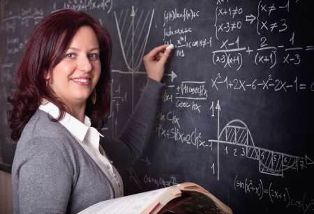 woman teacher at school