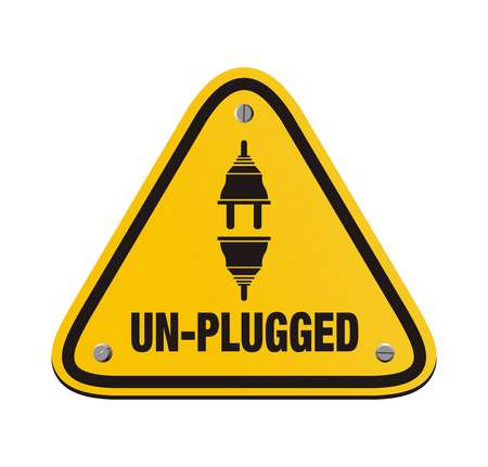 unplugged triangle signs