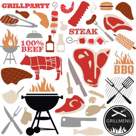grill vector-set color