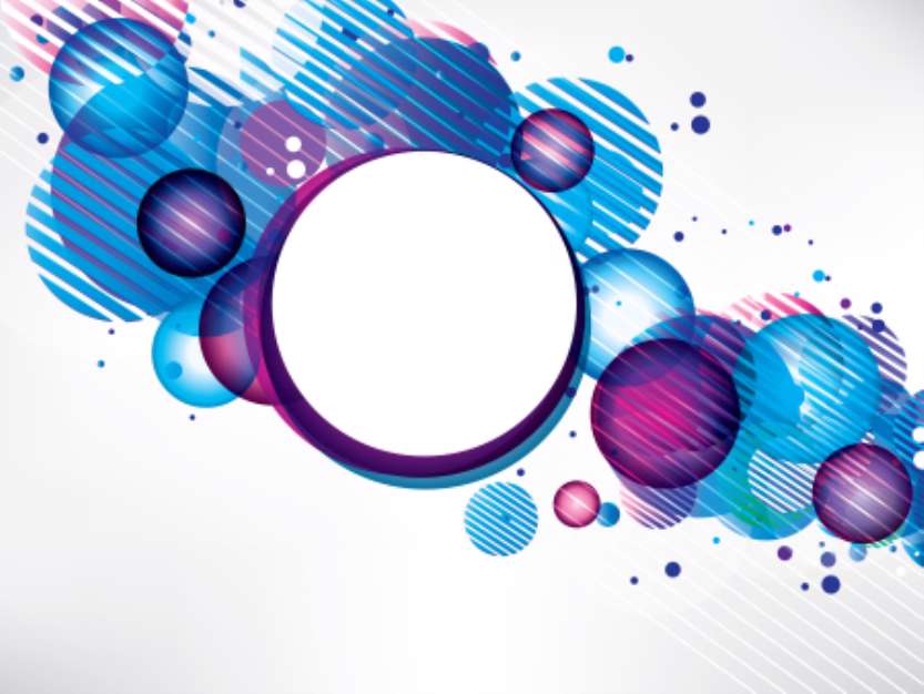 abstract colored background with circles