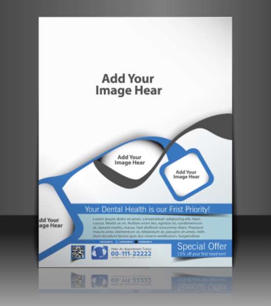 Vector business brochure, flyer
