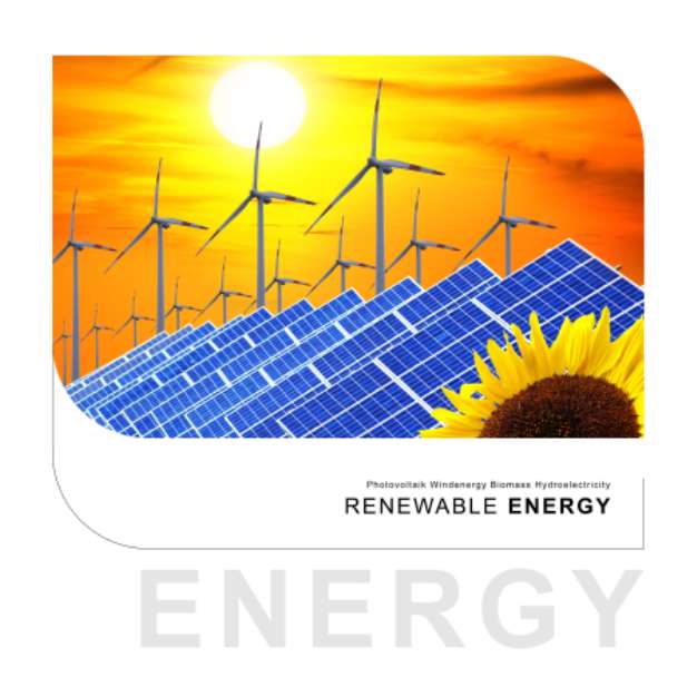 renewable energy - sun and wind