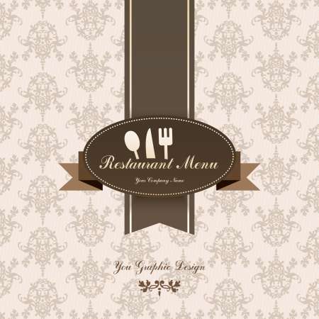 Restaurant menu graphic design.