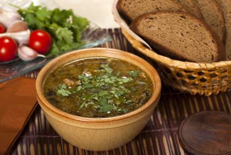 Kharcho. Georgian Beef-Walnut Soup.