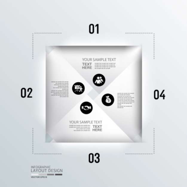 Modern business design template, infographic, website