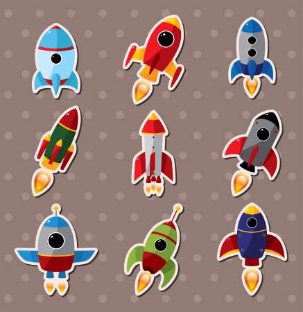 spaceship stickers