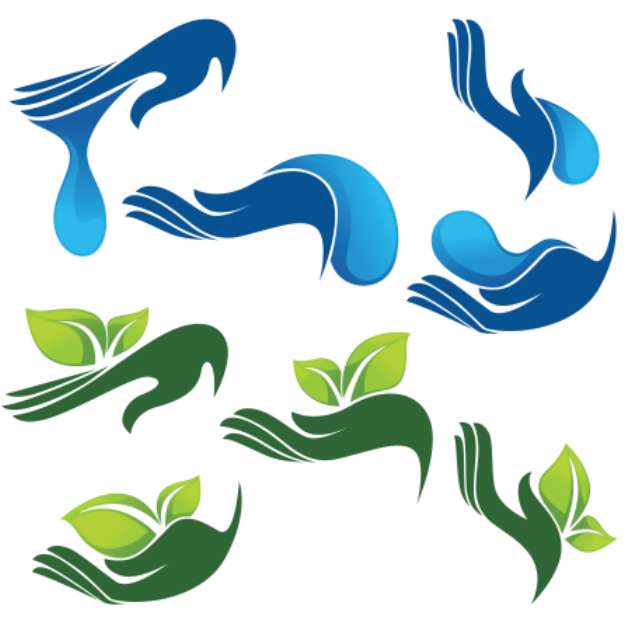 vector collection of eco and beauty symbols