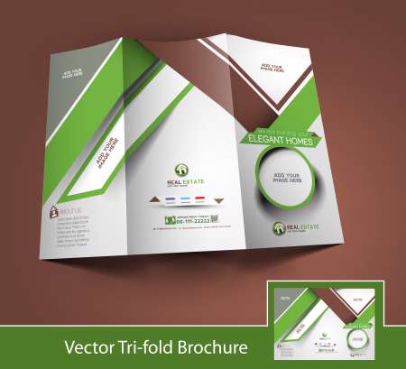 Vector Business Front Side Brochure Design Template