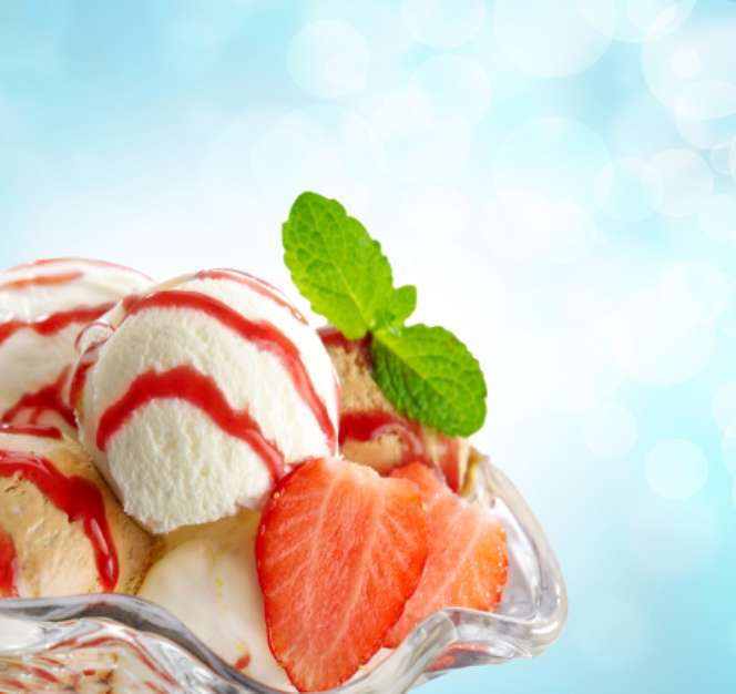 Ice cream portion