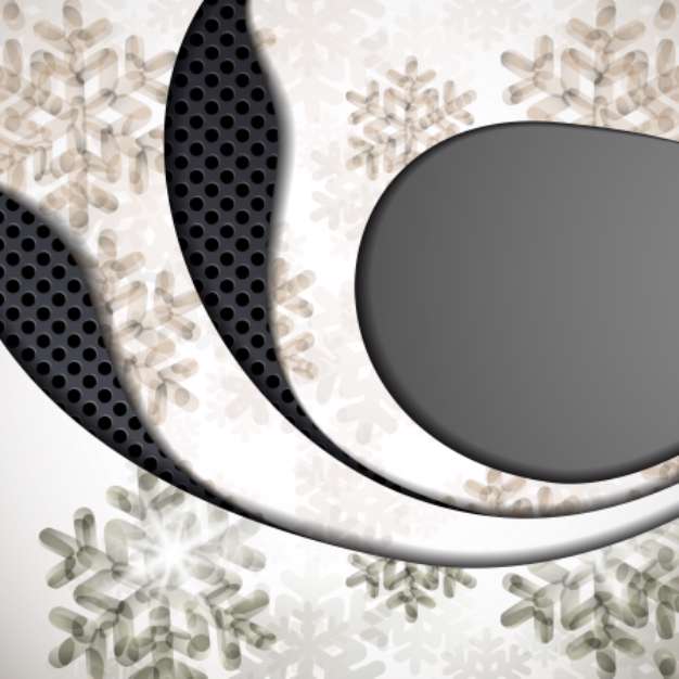 layered abstract background with snowflakes image