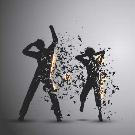 Exploding silhouettes