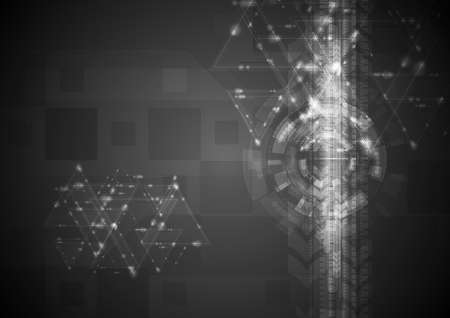 Dark vector hi-tech background