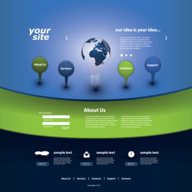 Website template