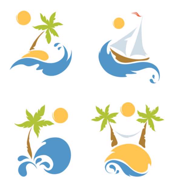 A set of pictures - the sea and the beach