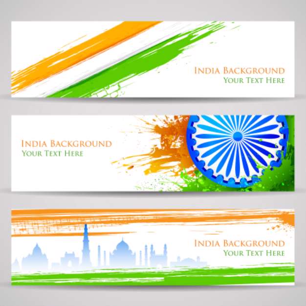 Banner and Header for India Celebration