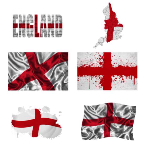 English flag collage