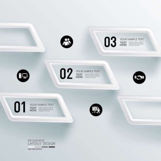 Modern business design template, infographic, website