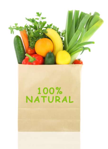 100 Percent Natural on a grocery bag