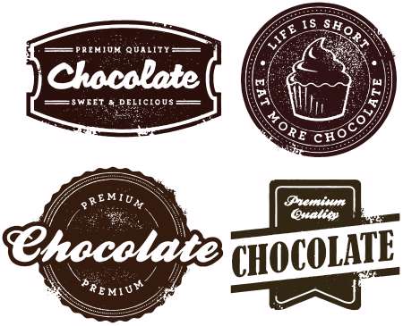 Chocolate Dessert Stamps
