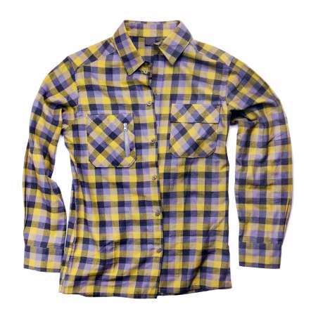 plaid shirt isolated on white