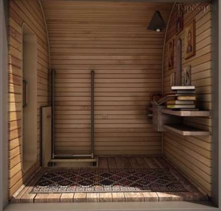 خانه ای چوبی به شکل صلیب