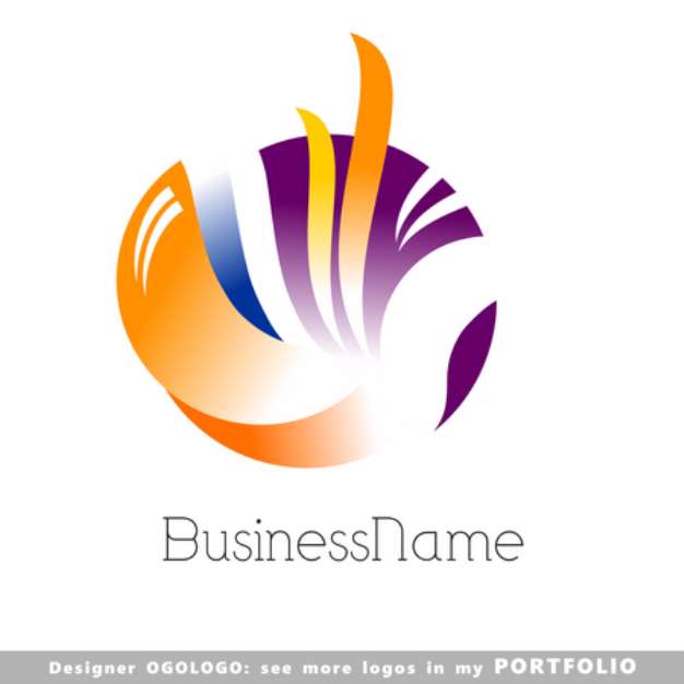 abstract business logo vector