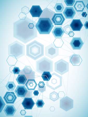 Abstract Hexagonal Background. Vector