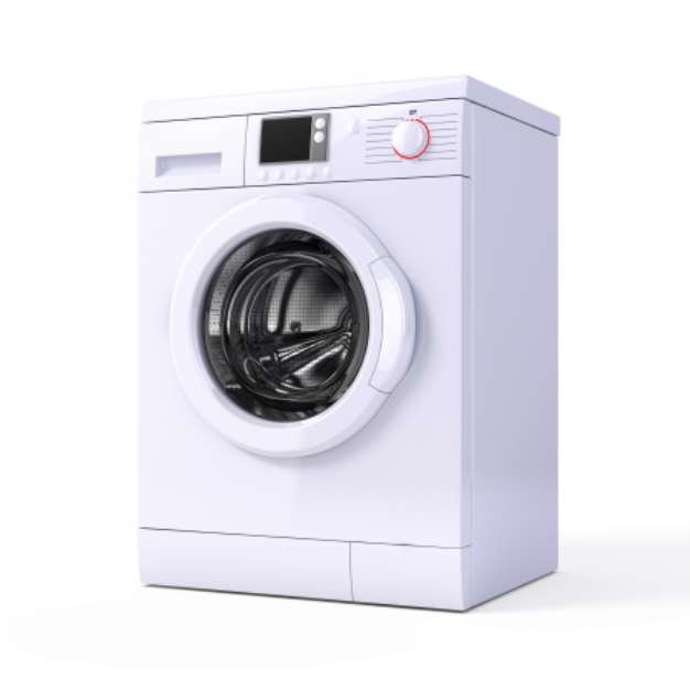 Washing machine isolated over white - 3d render