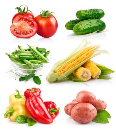 set fresh vegetable
