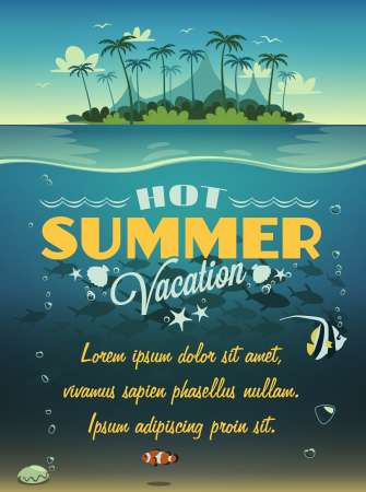 Summer vacation background