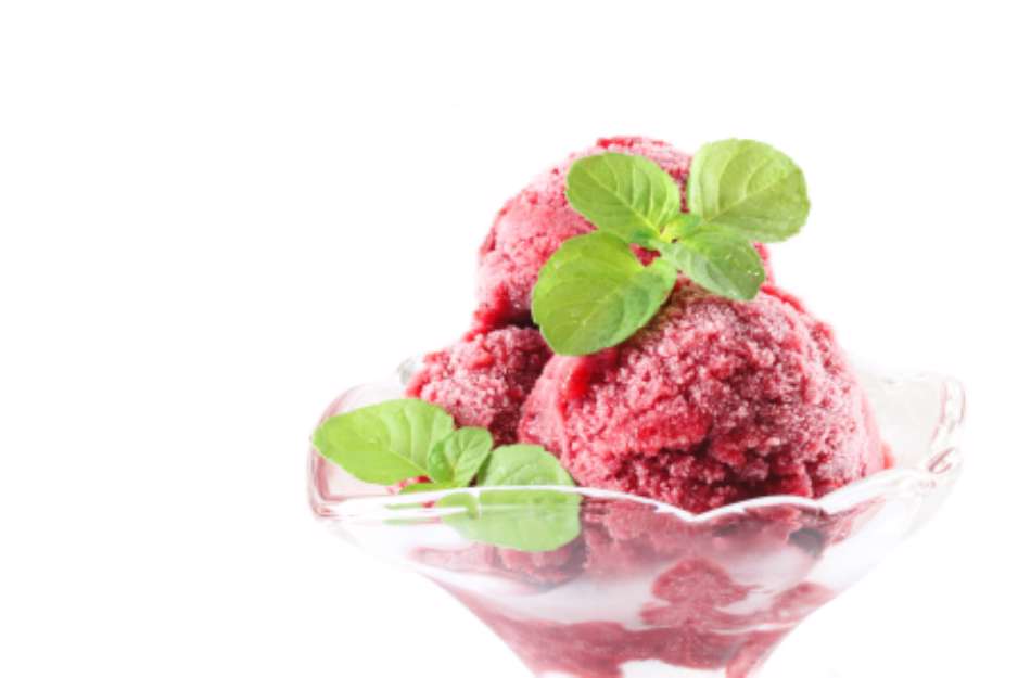 cherry ice cream, sorbet