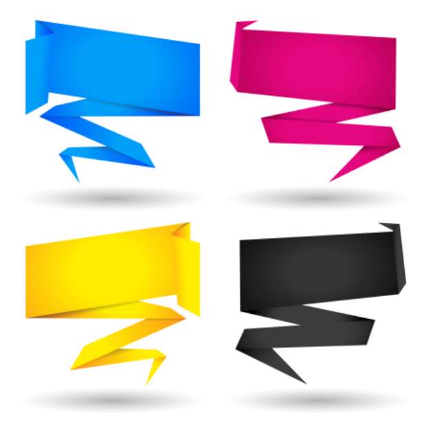 Origami Banners (CMYK)