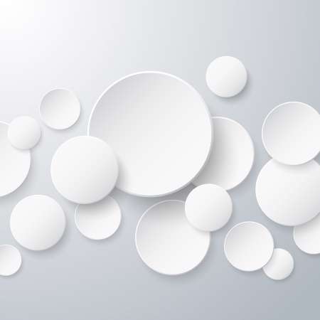 Floating Paper Circles Background