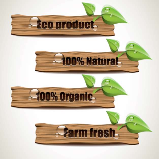 Wooden Eco signs