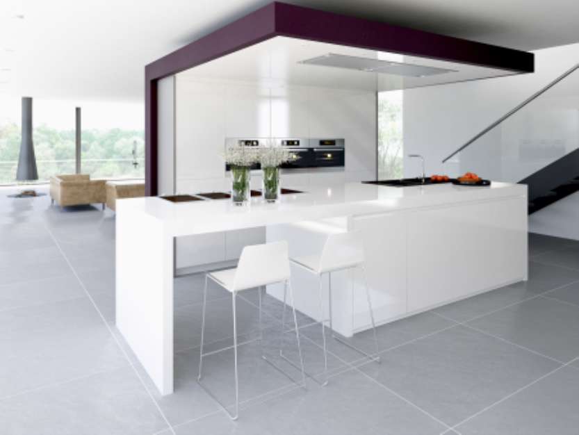 weisse designer kأ¼che