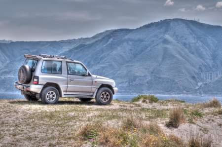 Offroad on the beach
