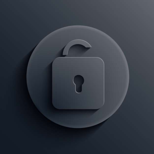 Vector dark circle icon. Eps10