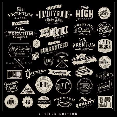 Big set of premium quality typography elements