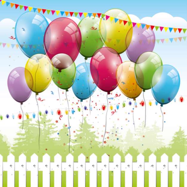 Colorful birthday background