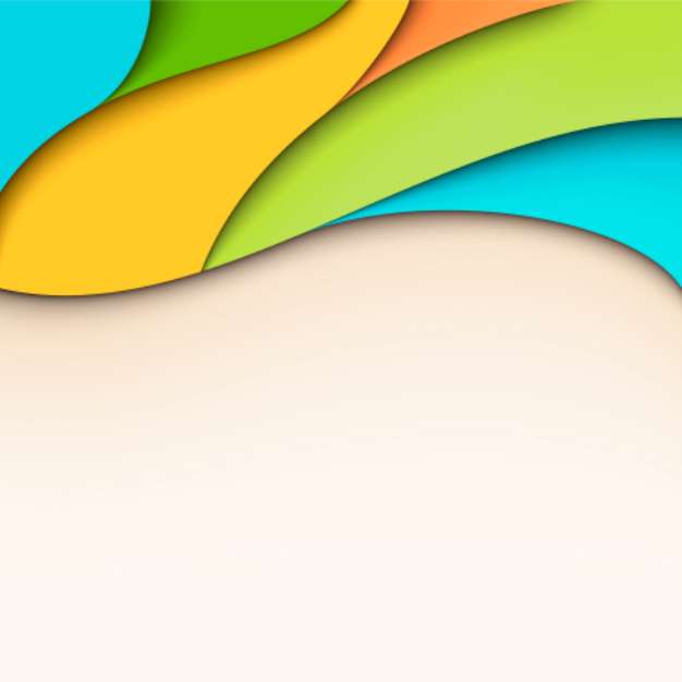 Colorful wavy background with place for text