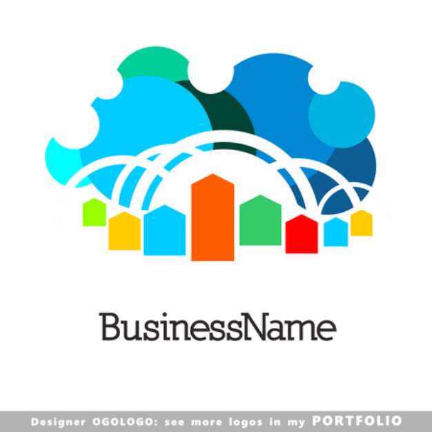 abstract business logo vector