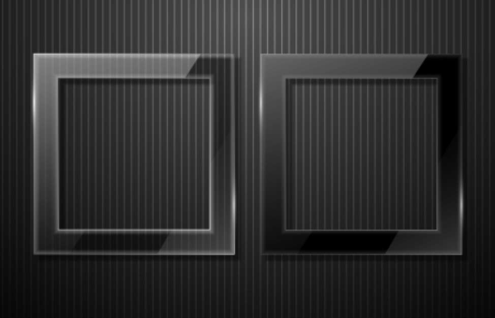 glass vector frame